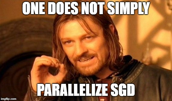 One does not simply parallelize SGD